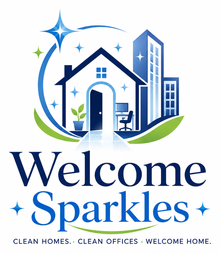 Welcome Sparkles cleaning company logo